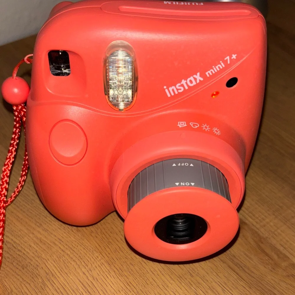 Instax Mini 7+ Vibrant Red Camera